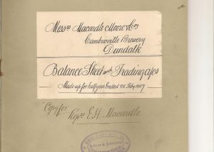 Macardle Moore - Accounts - Feb - 1887